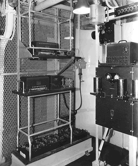 Radio Room USS Boggs, 1932